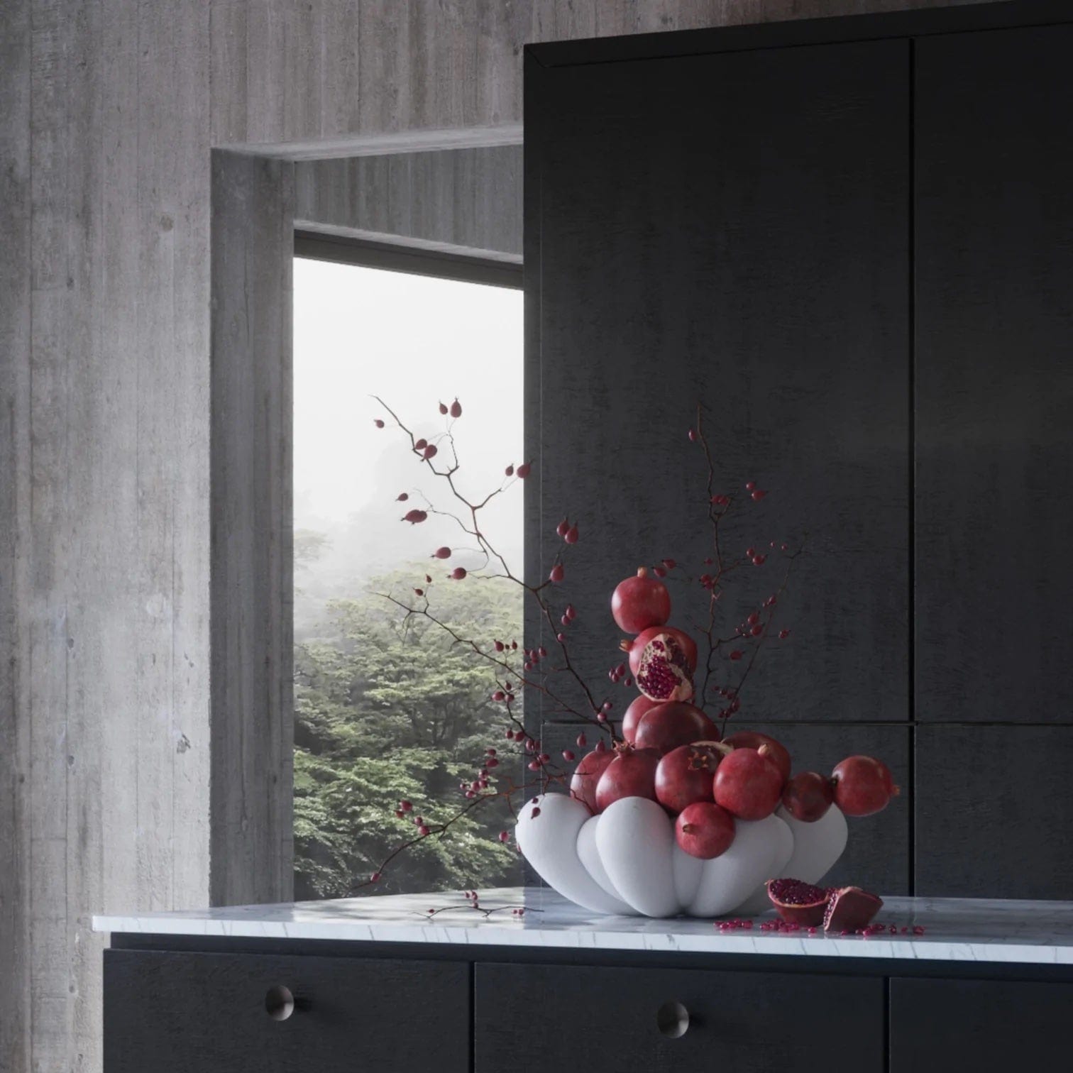 101 COPENHAGEN Διακοσμητική Πιατέλα Διακοσμητική πιατέλα Bloom Big Άσπρη Κεραμική 16x44cm 101 COPENHAGEN