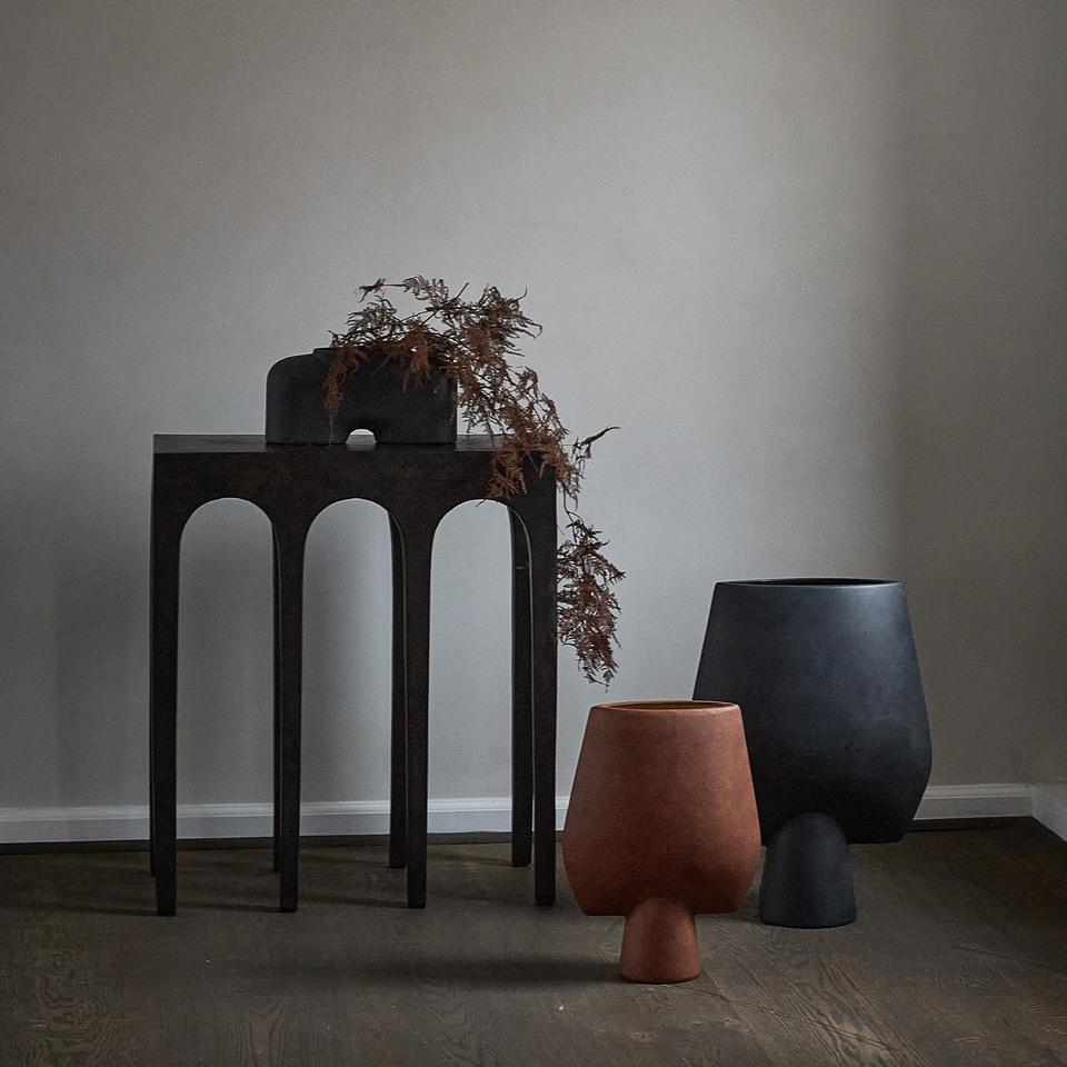 101 COPENHAGEN Βάζο Sphere Square Κεραμικό Βάζο Big Τερακότα 435x17x335 cm 101 COPENHAGEN
