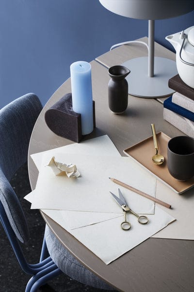 Broste Copenhagen Κεριά Blocke Διακοσμητικό Κερί Λιλά/Μπλε, H20 Ø11cm Broste Copenhagen