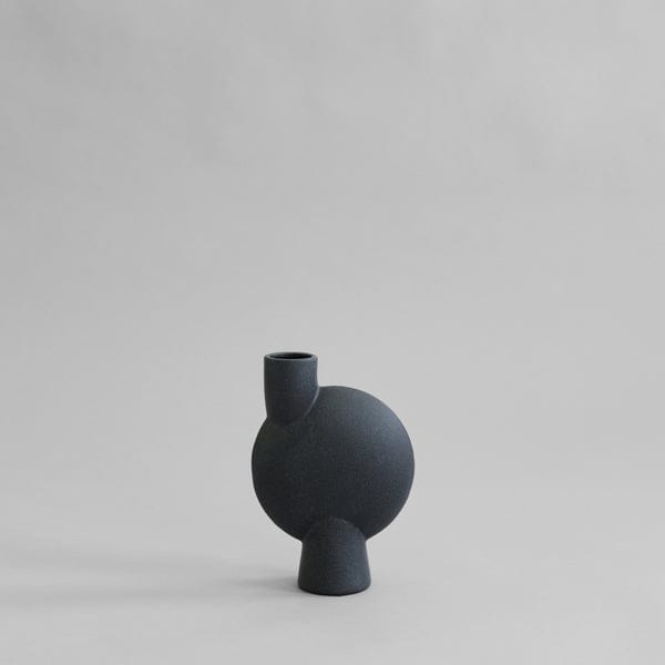 101 COPENHAGEN Βάζο Sphere Bubl Κεραμικό Βάζο Medio Μαύρο 26cmx18cmx8cm 101 COPENHAGEN