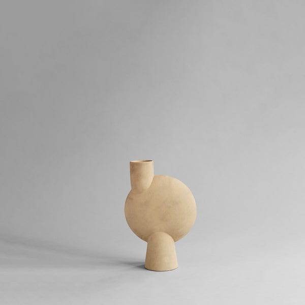 101 COPENHAGEN Βάζο Sphere Bubl Κεραμικό Βάζο Medio Μπεζ 26x18x8cm 101 COPENHAGEN