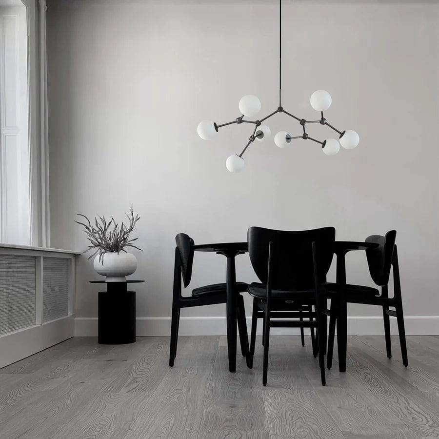 101 COPENHAGEN Coffee Table Τραπέζι Pillar Tall Μαύρο Plated Metal H50x45Ø 101 COPENHAGEN