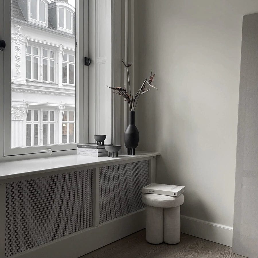 101 COPENHAGEN Βάζο Duck Slim Κεραμικό Διασκομητικό Βάζο Καφέ/Μαύρο, H43cmØ15cm 101 COPENHAGEN