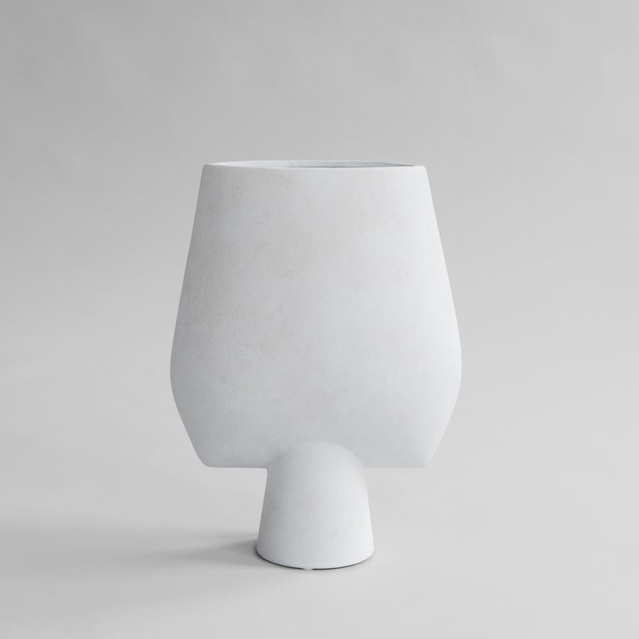 101 COPENHAGEN Βάζο Βάζο Sphere Square Big, Κεραμικό, Λευκό, 43,5 x 17 x 33,5cm, 101 COPENHAGEN