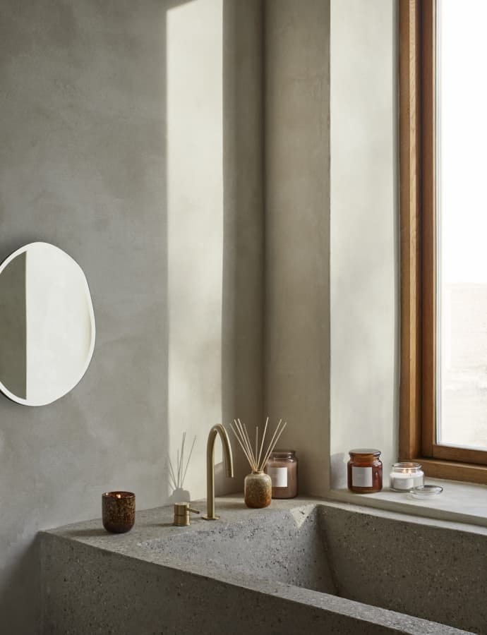 Broste Copenhagen Αρωματικά χώρου BRIGHT SKY' Stick Diffuser Κεραμικό Μπλε/Καφέ H9 Ø7 cm Broste Copenhagen