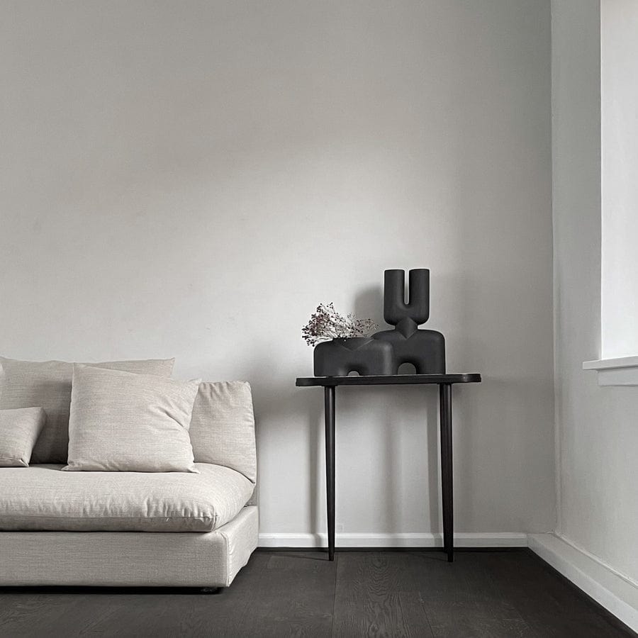 101 COPENHAGEN Βάζο Βάζο, Cobra Double Medio, Κεραμικό, Καφέ/Μαύρο, 47x10x34cm, 101 COPENHAGEN