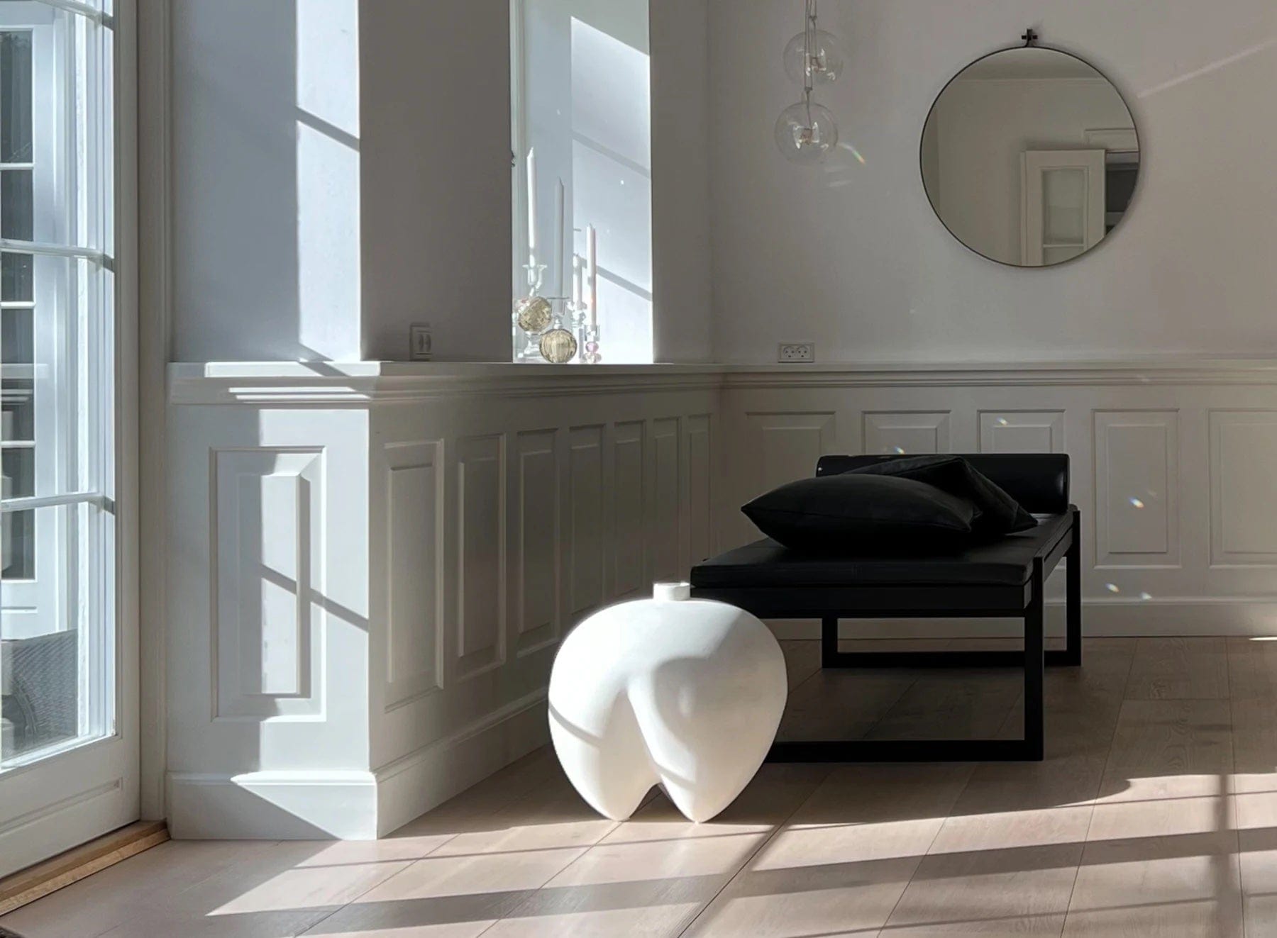 101 COPENHAGEN Βάζο Βάζο, Sumo Big Bone White Άσπρο, Κεραμικό, H43,5cmxW44cmxL44cm 101 Copenhagen