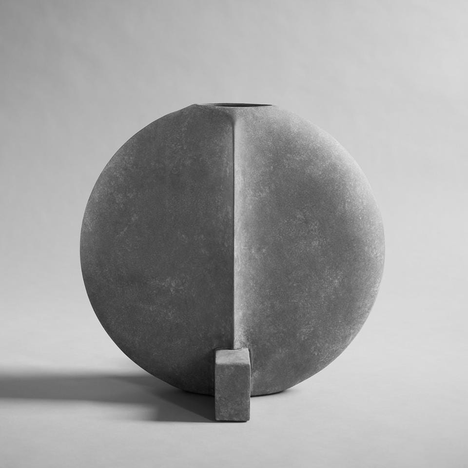 101 COPENHAGEN Βάζο Guggenheim Κεραμικό Βάζο Big Γκρι 45x27x49cm 101 COPENHAGEN