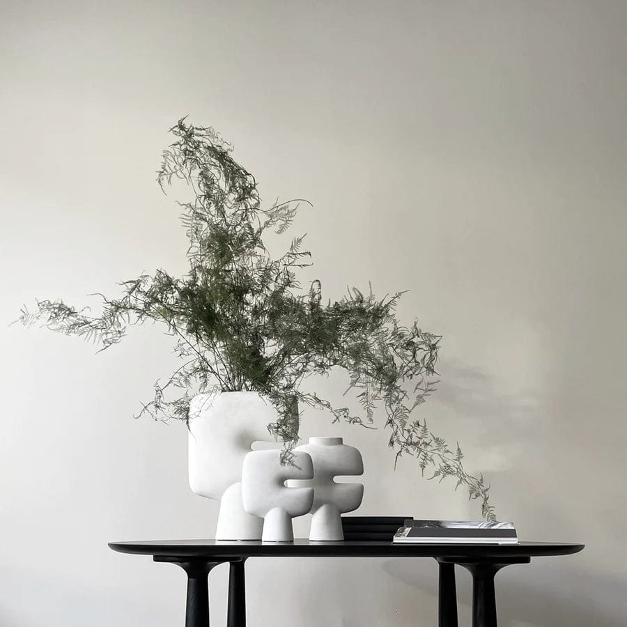 101 COPENHAGEN Βάζο Βάζο, Tribal, Mini, Άσπρο, Κεραμικό, 25x8x20cm, 101 COPENHAGEN