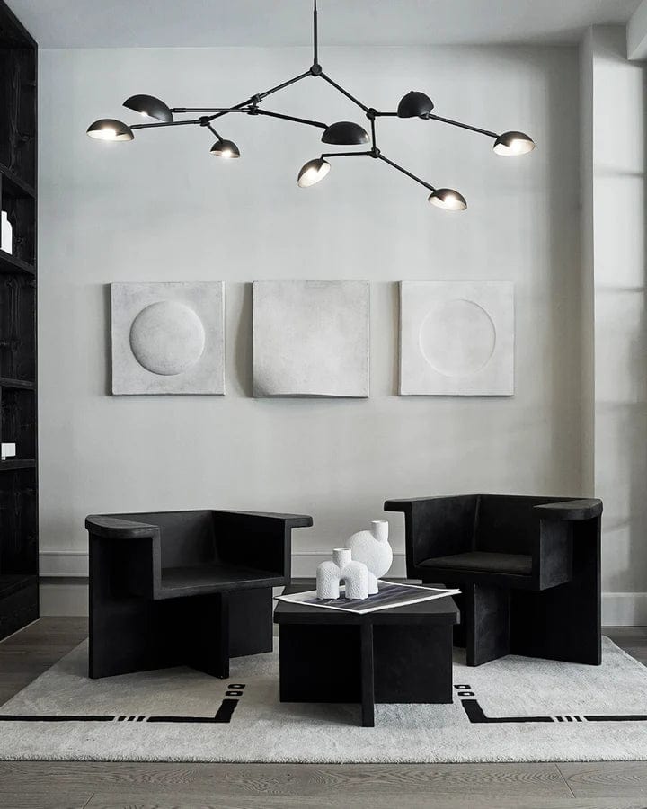 101 COPENHAGEN Γλυπτό Διακοσμητικό Τοίχου, Void, Άσπρο, Χαρτί-Άμμο-Κιμωλία 58x4x58cm, 101 COPENHAGEN