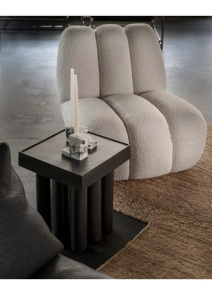 101 COPENHAGEN Πολυθρόνα Πολυθρόνα Toe Chair Λευκή Μπουκλέ/Σανέλ (Bouclé) L70xW80xH72 cm 101 COPENHAGEN