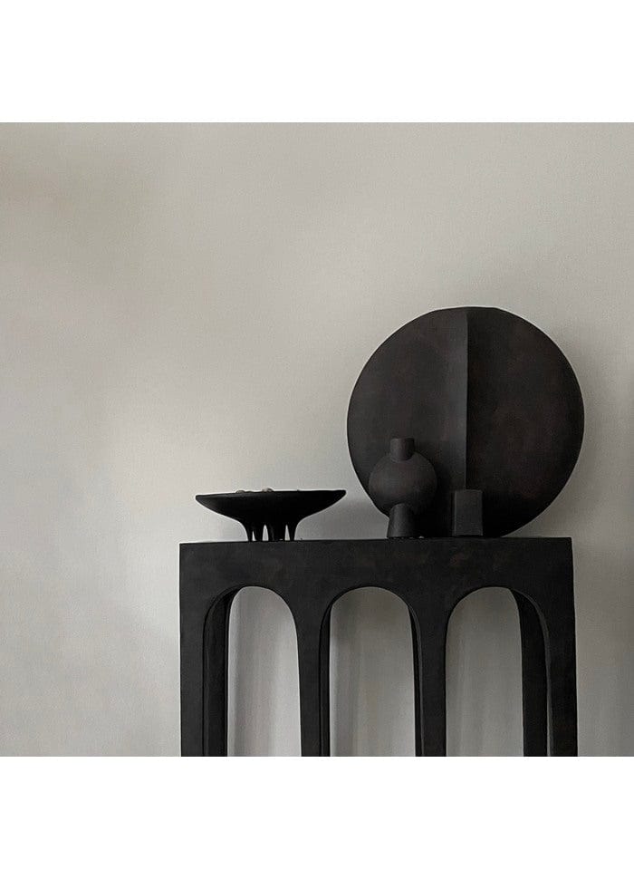 101 COPENHAGEN Διακοσμητική Πιατέλα Διακοσμητική Πιατέλα, Μedousa Mini, Καφέ/Μαύρο, Κεραμικό, L30xW30x H9cm,101 COPENHAGEN