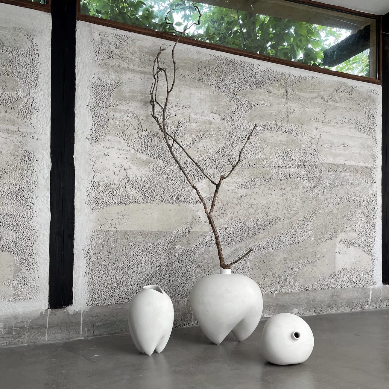 101 COPENHAGEN Βάζο Βάζο, Sumo Big Bone White Άσπρο, Κεραμικό, H43,5cmxW44cmxL44cm 101 Copenhagen