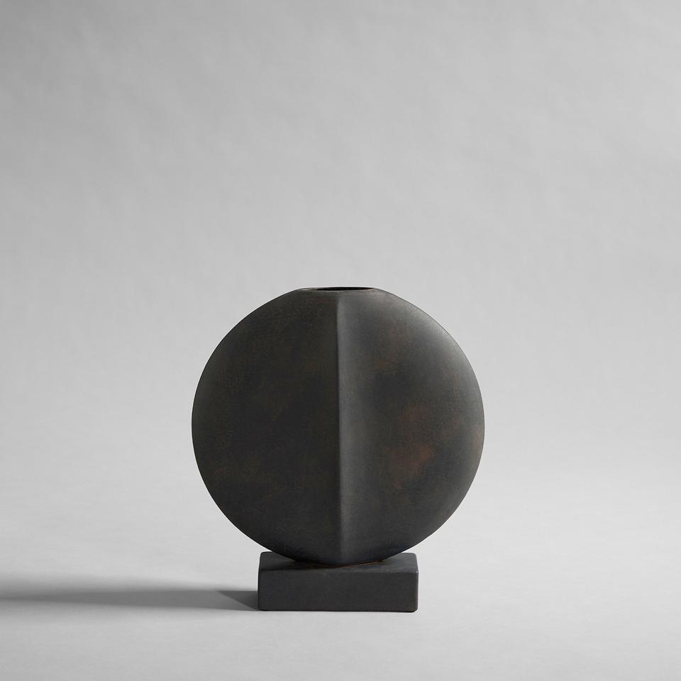 101 COPENHAGEN Βάζο Βάζο, Guggenheim, Mini, Καφέ/Μαύρο, Κεραμικό, 34x16,5x32cm, 101 COPENHAGEN