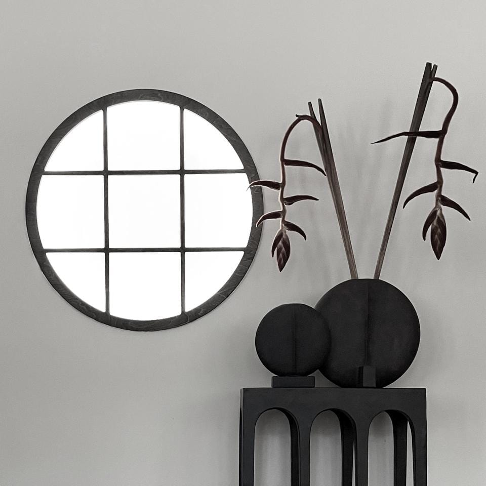 101 COPENHAGEN Βάζο Guggenheim Κεραμικό Βάζο Mini Μαύρο H34x16,5x32cm 101 COPENHAGEN