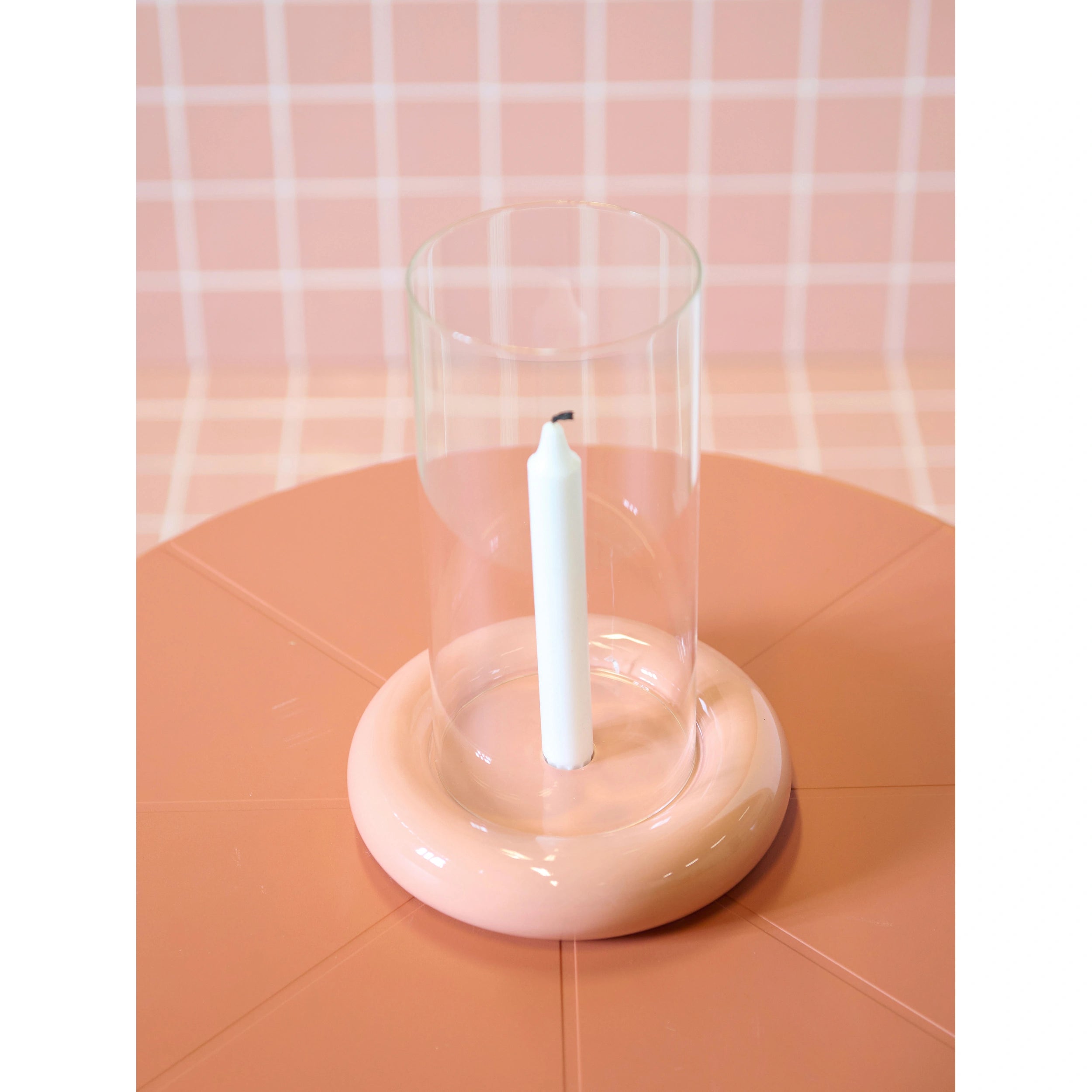 Κηροπήγιο Amara - Δολομίτης Πορτοκαλί Ø2,2 x 20 x 25 cm HintsDeco