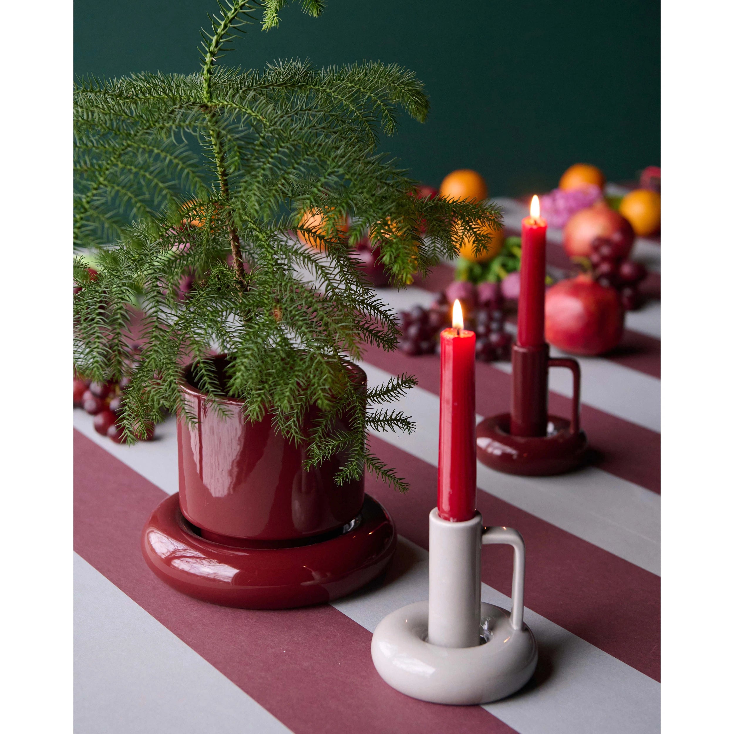 Κηροπήγιο Amara - Δολομίτης Γκρι Ø2,2 x 11 x 10 cm HintsDeco 