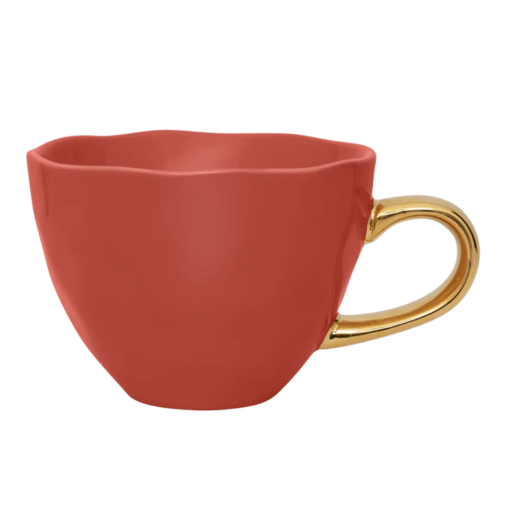 Urban Nature Culture Amsterdam Φλυτζάνια Φλυτζάνι Καπουτσίνο/Τσάι Good Morning Cup Κεραμικό  Raspberry/ Χρυσό Ø11x8 cm Urban Nature Culture Amsterdam (Copy)