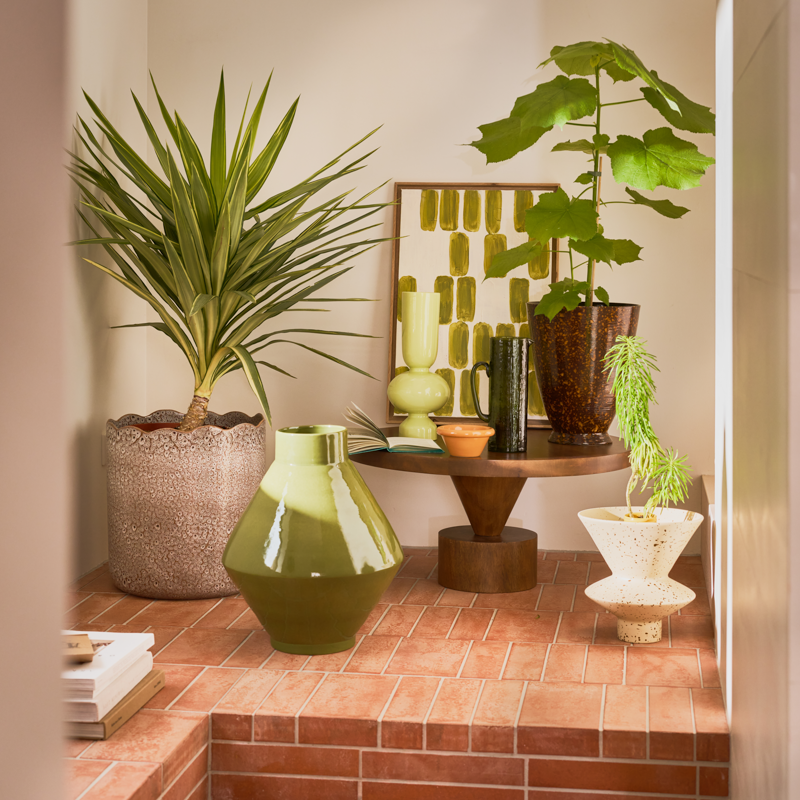 Βάζο Phila - Κεραμικό Πράσινο Ø37 x H45 cm Urban Nature Culture Amsterdam 