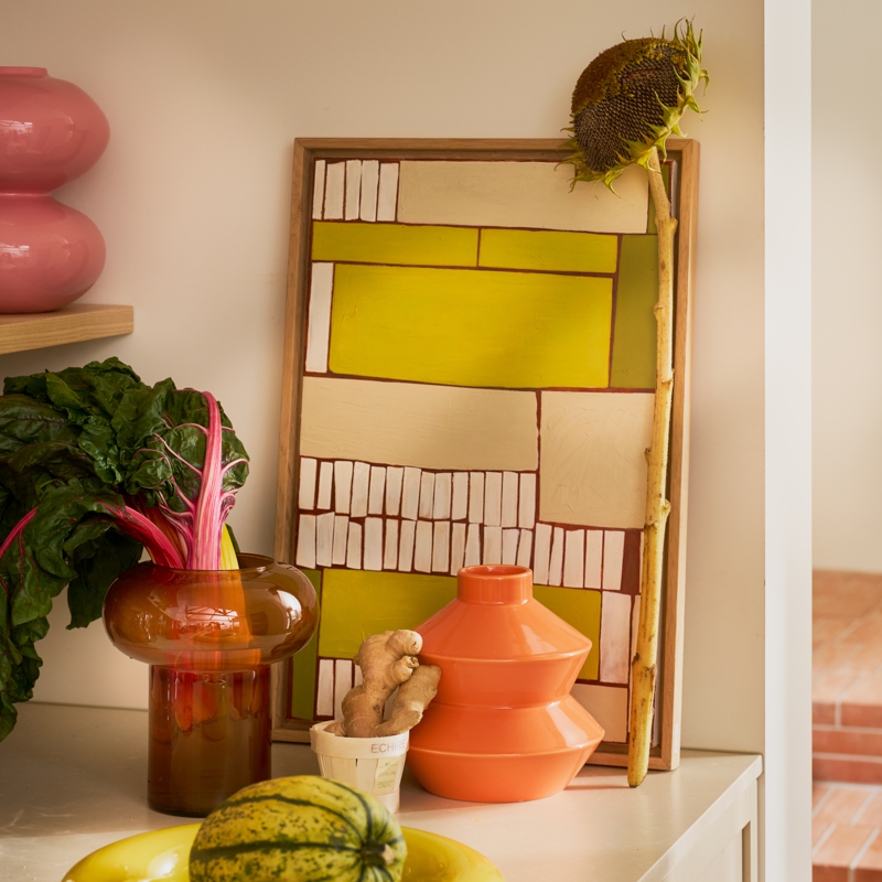 Πίνακας Lesedi - Ξύλινο Πλαίσιο Πολύχρωμος 44 x 4 x 64 cm Urban Nature Culture Amsterdam