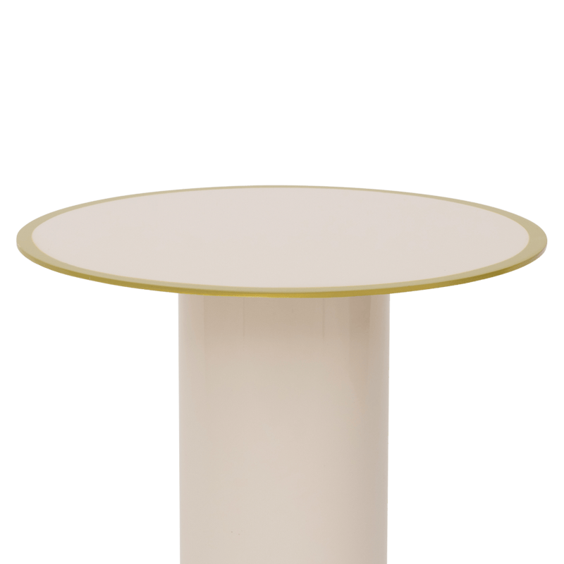 Τραπέζι Side Table Tiro Almond Milk/ Πράσινο Μεταλλικό Ø36xH42,5cm Urban Nature Culture Amsterdam