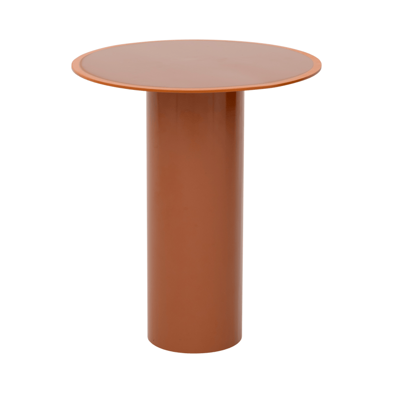 Τραπέζι Side Table Καφέ/ Πορτοκαλί Μεταλλικό Ø36xH42,5cm Urban Nature Culture Amsterdam