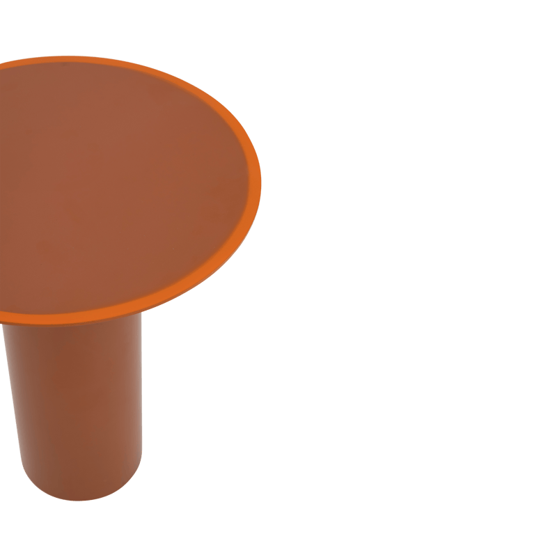 Τραπέζι Side Table Καφέ/ Πορτοκαλί Μεταλλικό Ø36xH42,5cm Urban Nature Culture Amsterdam