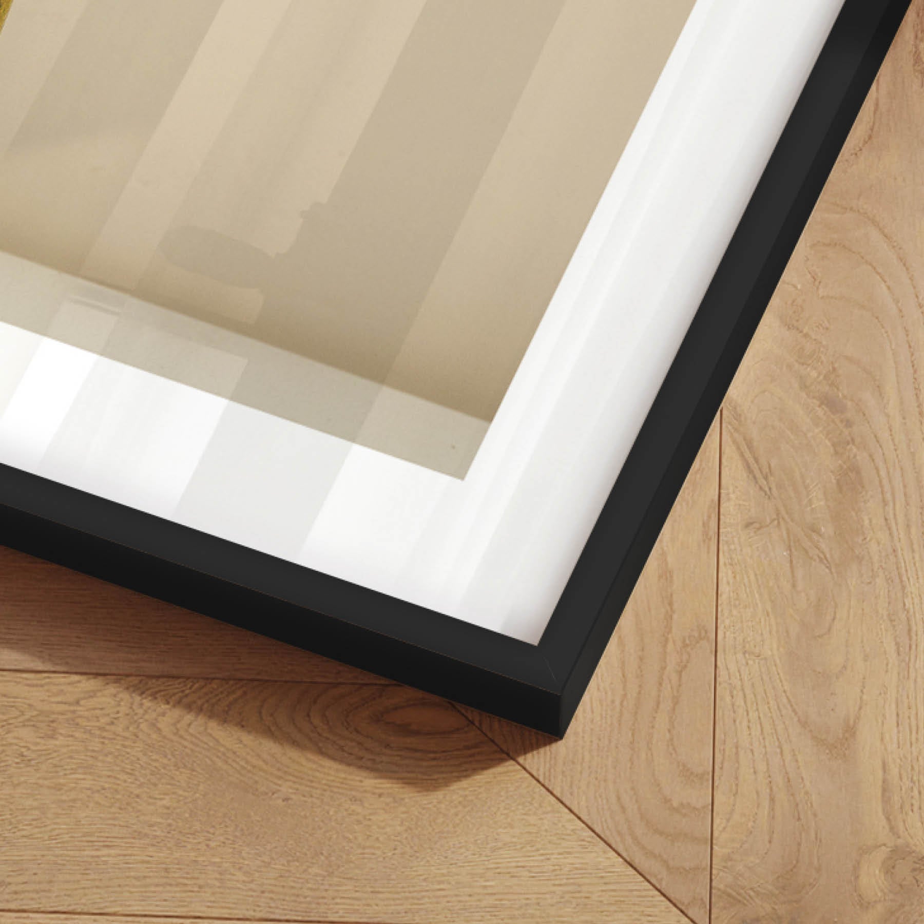 Κορνίζα Nordic Line Slim - Μαύρο Ξύλο Ακρυλικό Γυαλί W50 x H70 cm INCADO