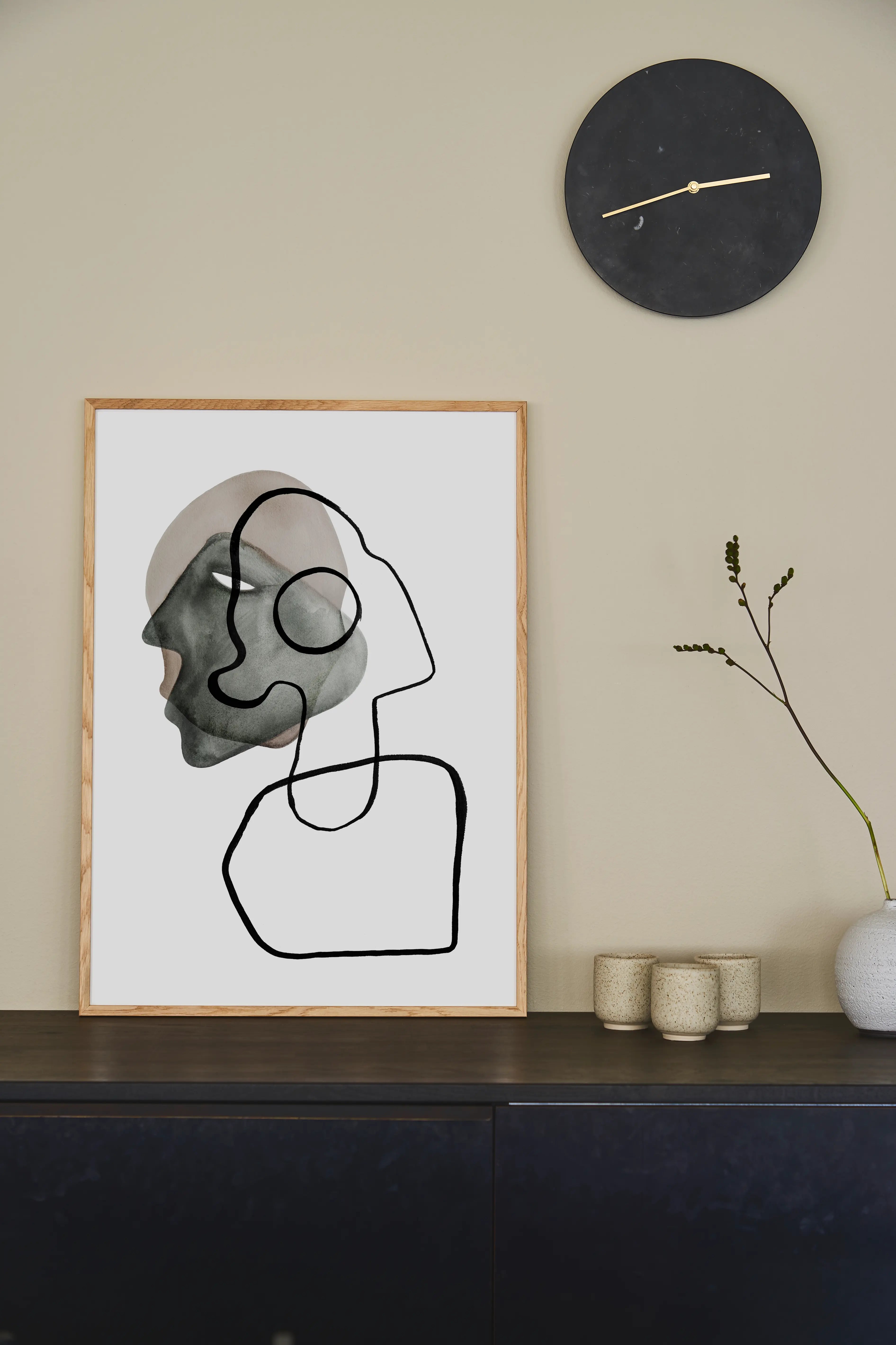 Πόστερ, LouLou Avenue, These Days 30x40 cm, Μπεζ/Μαύρο Sustainable Paper, Paper Collective (Copy)