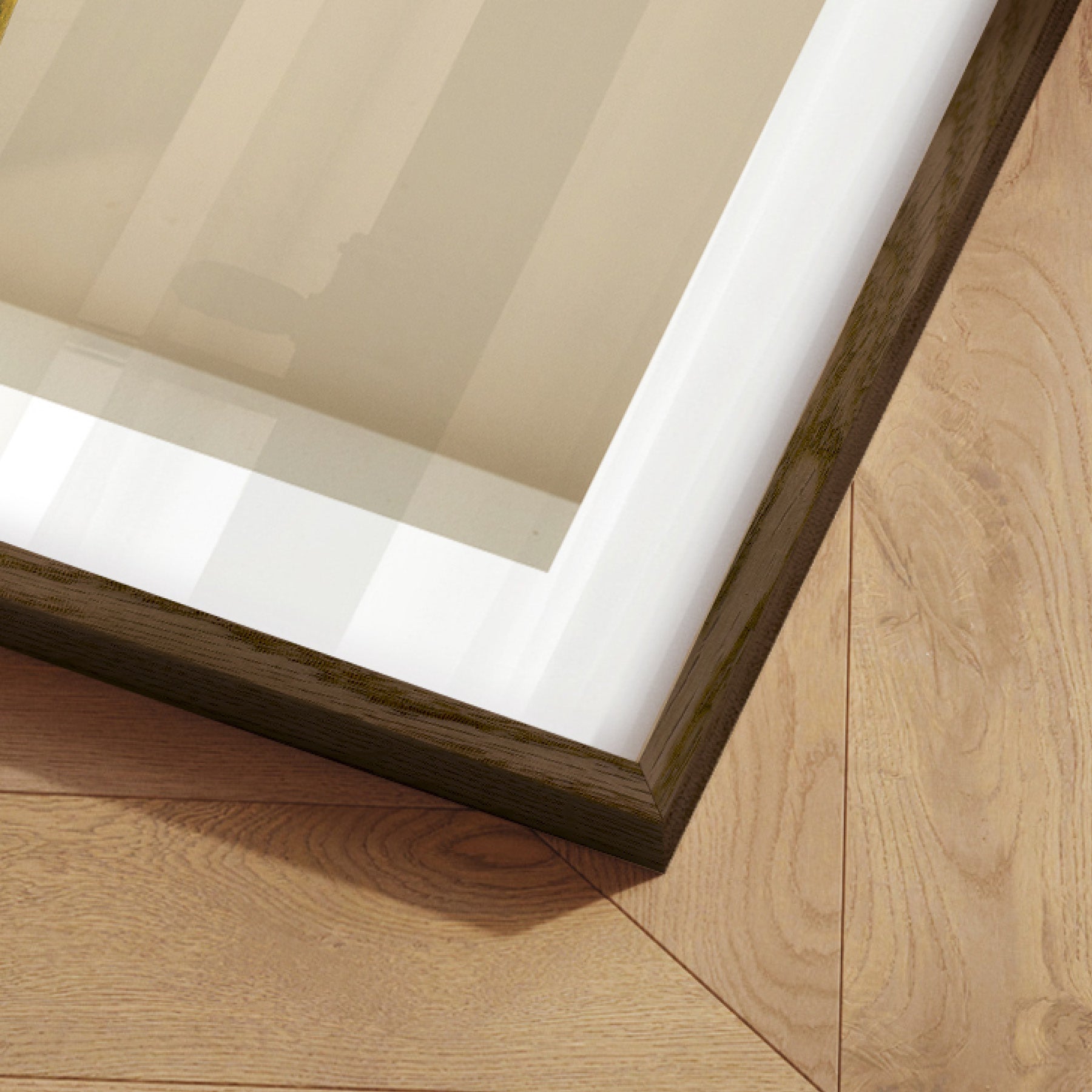 Κορνίζα Nordic Line - Σκούρο Καφέ Ξύλο Δρυός Ακρυλικό Γυαλί 15 mm W50 x H70 cm INCADO