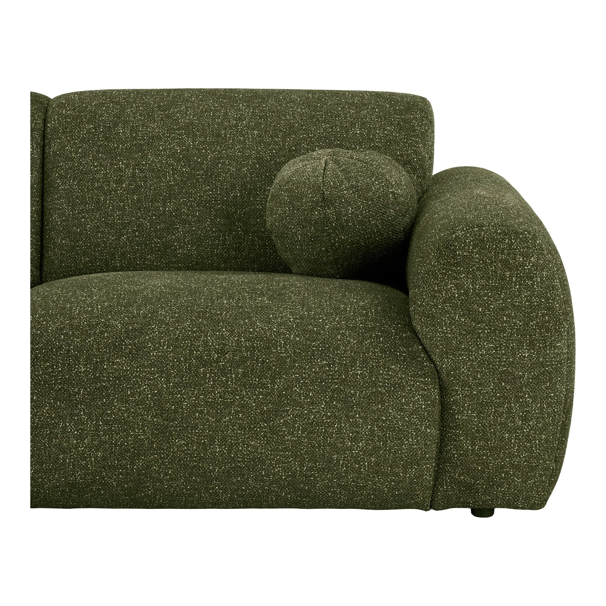 e With Two Cushions, Left Facing, Olive Πράσινο  W300 x L109 - 177cm x H75x HOUSE NORDIC
