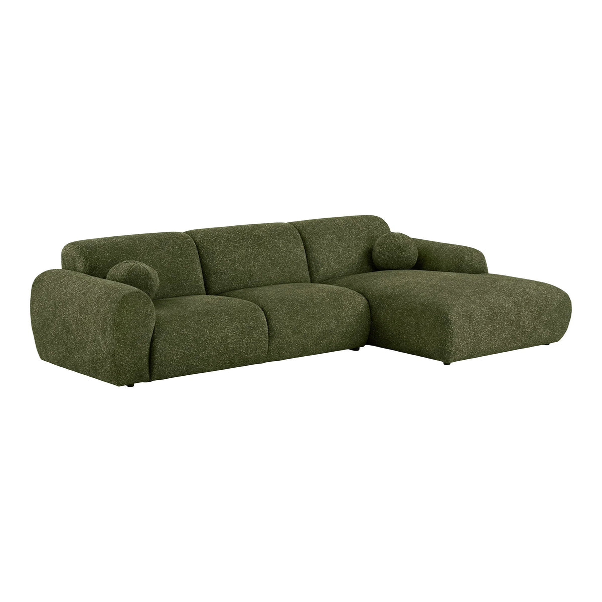 With Two Cushions, Right Facing, Olive Πράσινο  W300 x L109 - 177cm x H75x HOUSE NORDIC