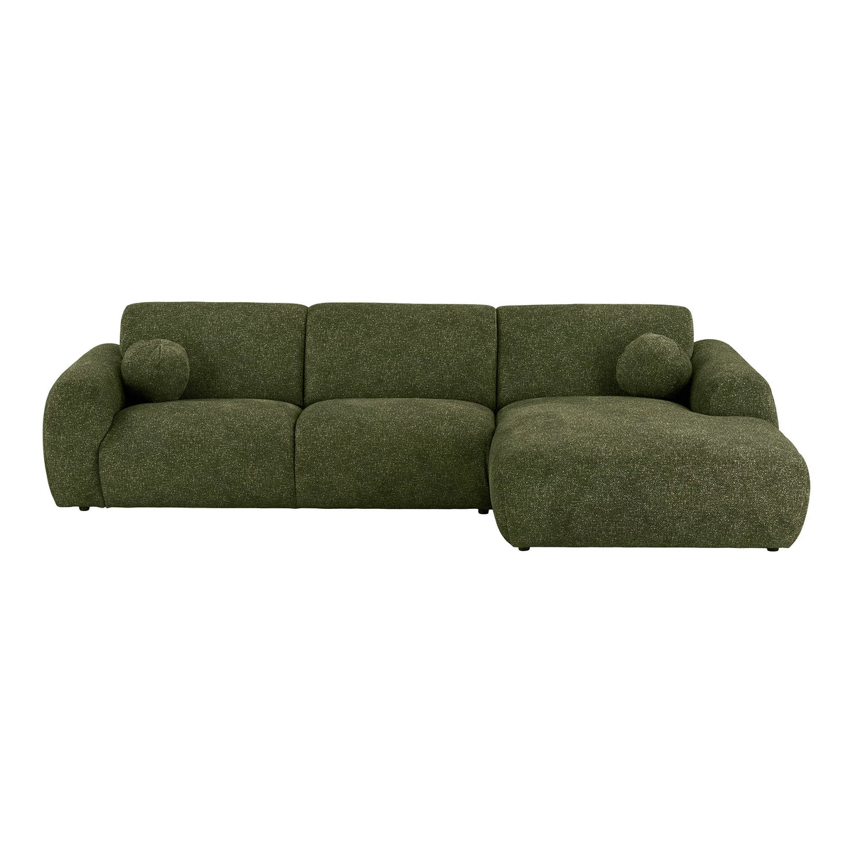 With Two Cushions, Right Facing, Olive Πράσινο  W300 x L109 - 177cm x H75x HOUSE NORDIC