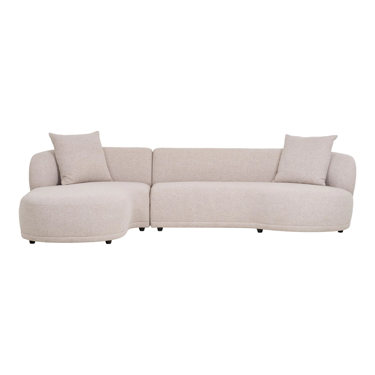 Καναπές Kingston Lounge Sofa Με 2 Μαξιλάρια, Off White, Left facing, W294 × D90/175 × H69 cm HOUSE NORDIC
