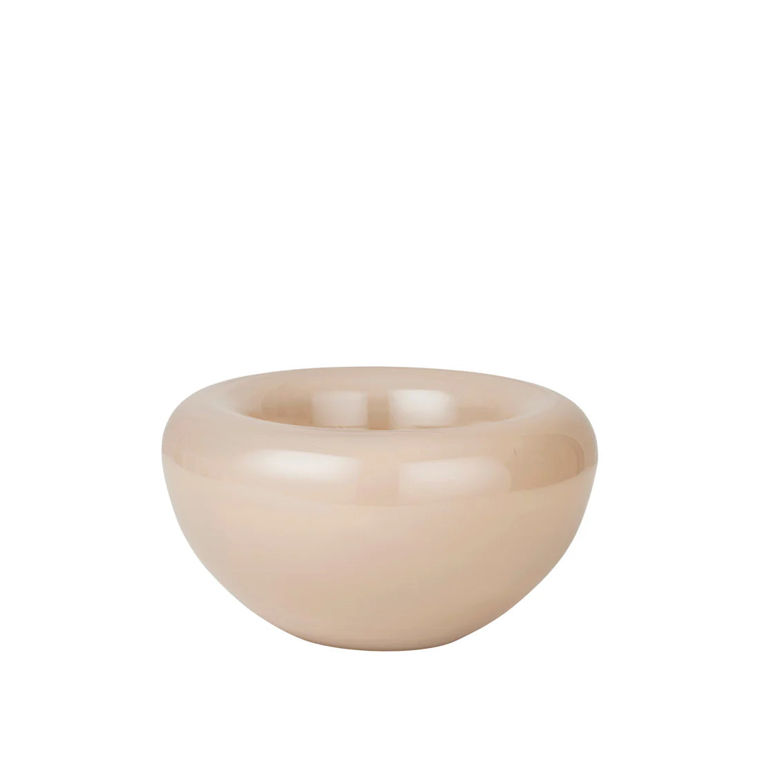KRISTINA DAM studio Μπολ Μπολ Opal S - Φυσητό Γυαλί Μπεζ Ø25 x H13 cm KRISTINA DAM studio
