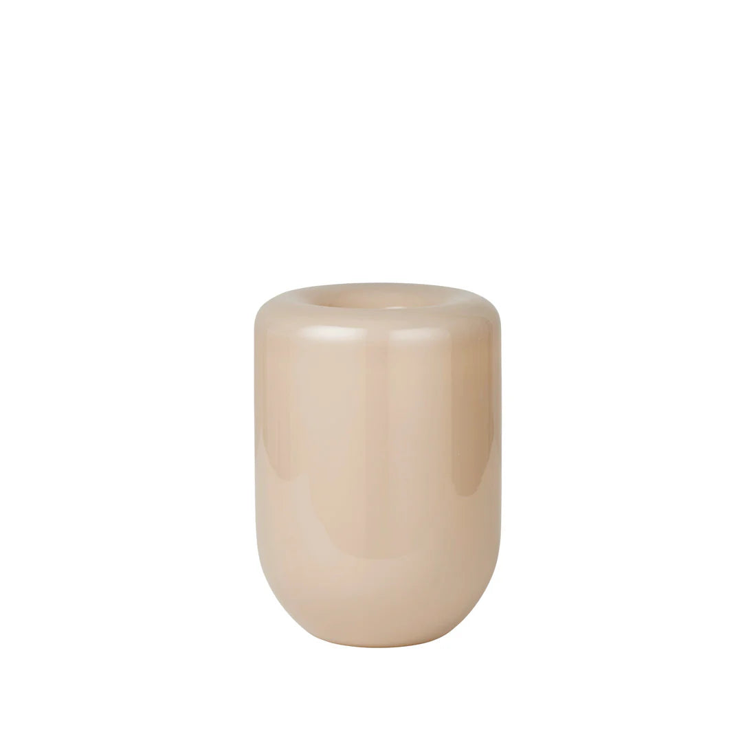 KRISTINA DAM studio ΒΑΖΟ Βάζο Opal L - Φυσητό Γυαλί Μπεζ Ø14 x H20 cm KRISTINA DAM studio