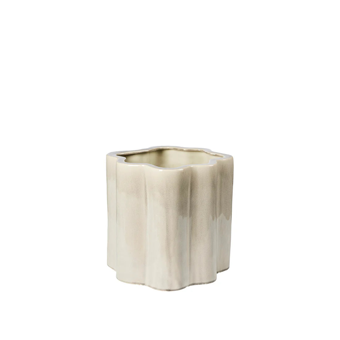 Κεραμική Γλάστρα Sonja - Γκρι W36,5 x D37,5 x H36 cm Broste Copenhagen