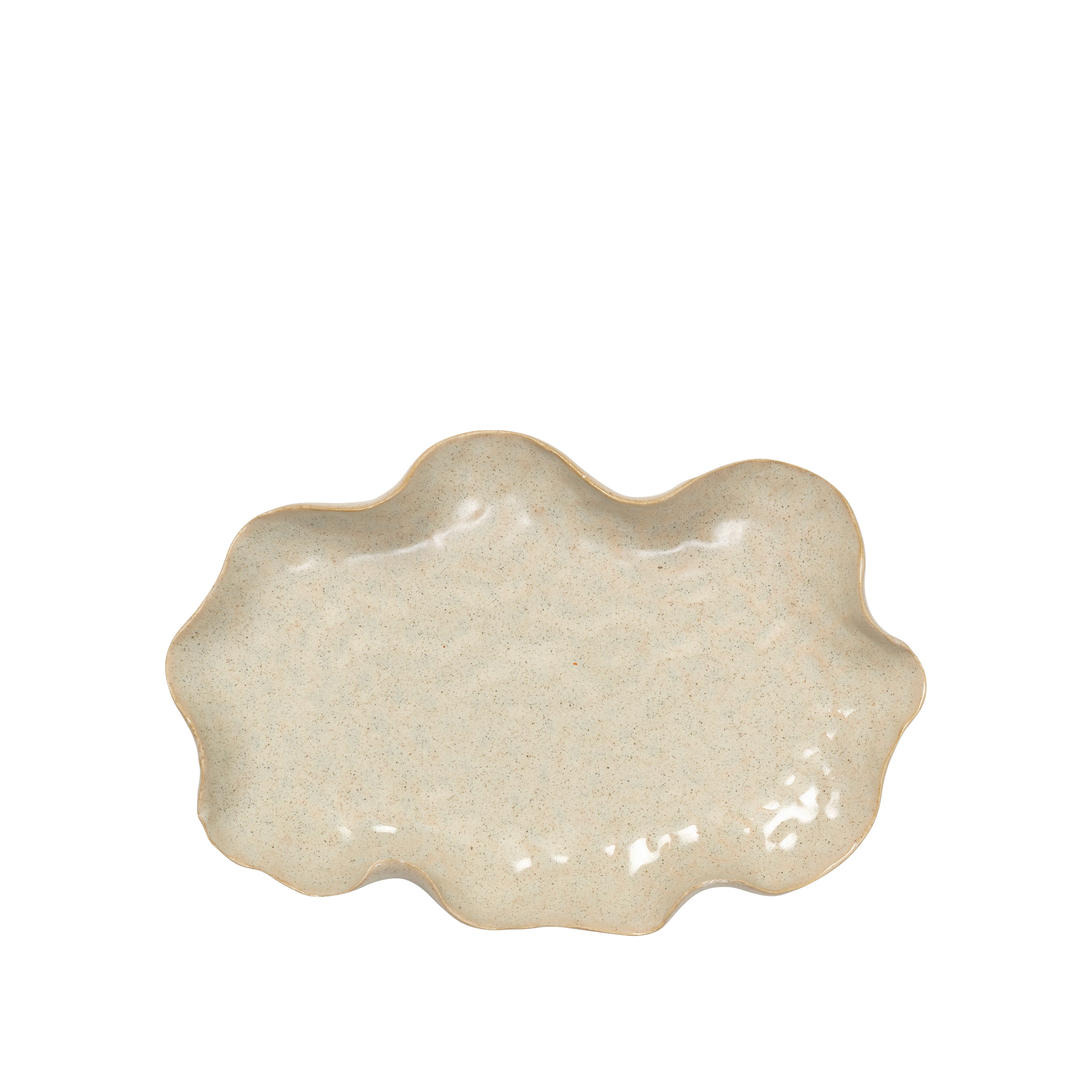 ητικό Πιάτο Cori Off White Reactive Glazed Κεραμικό W24 x L16,5 x H4 cm Broste Copenhagen