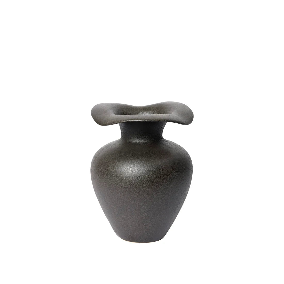 Βάζο Florentina M - Μαύρο Mατ Κεραμικό Ø24 x H32 cm BROSTE COPENHAGEN 