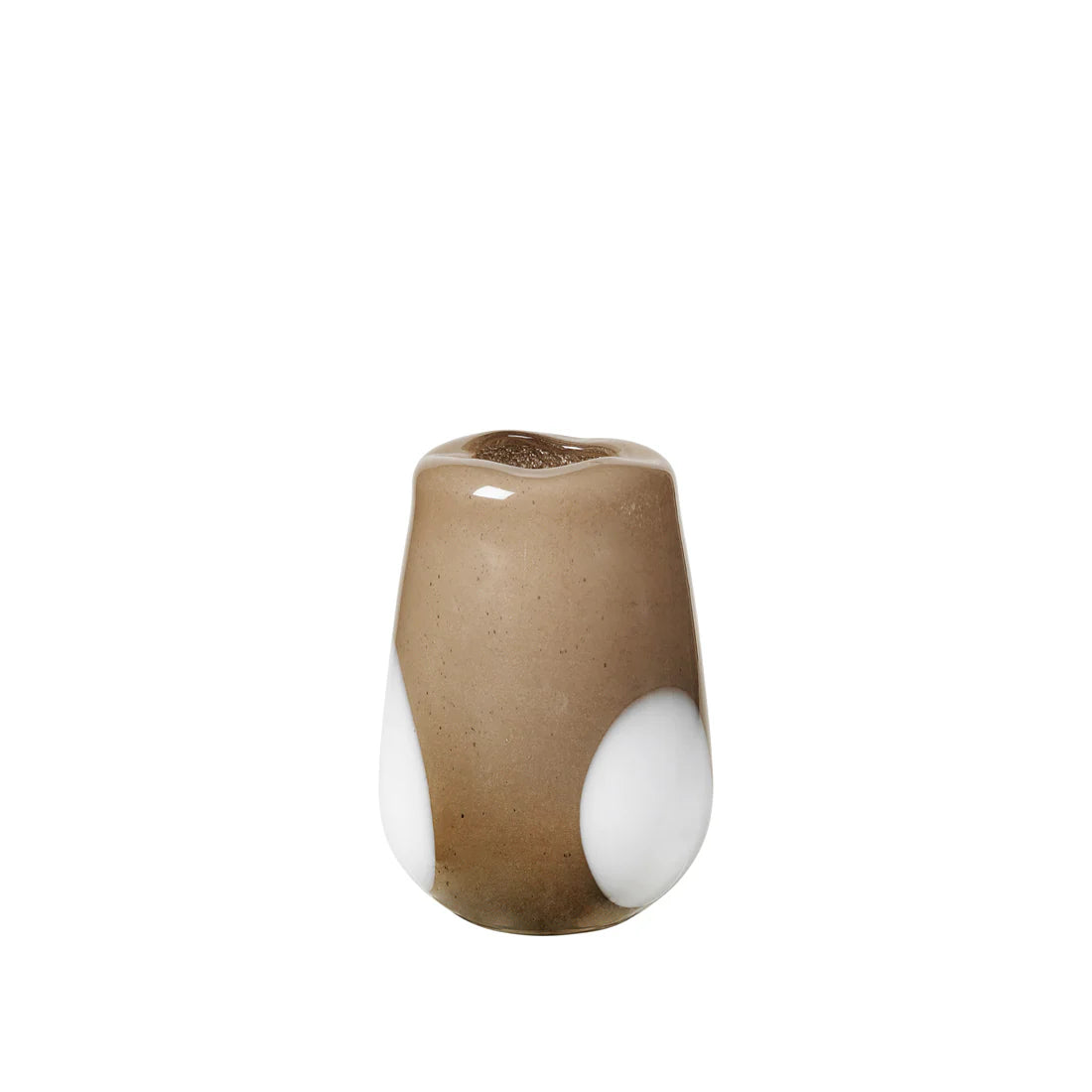 ADA DOT' Βάζο Φυσητό γυαλί Taupe H26 Ø18 cm Broste Copenhagen