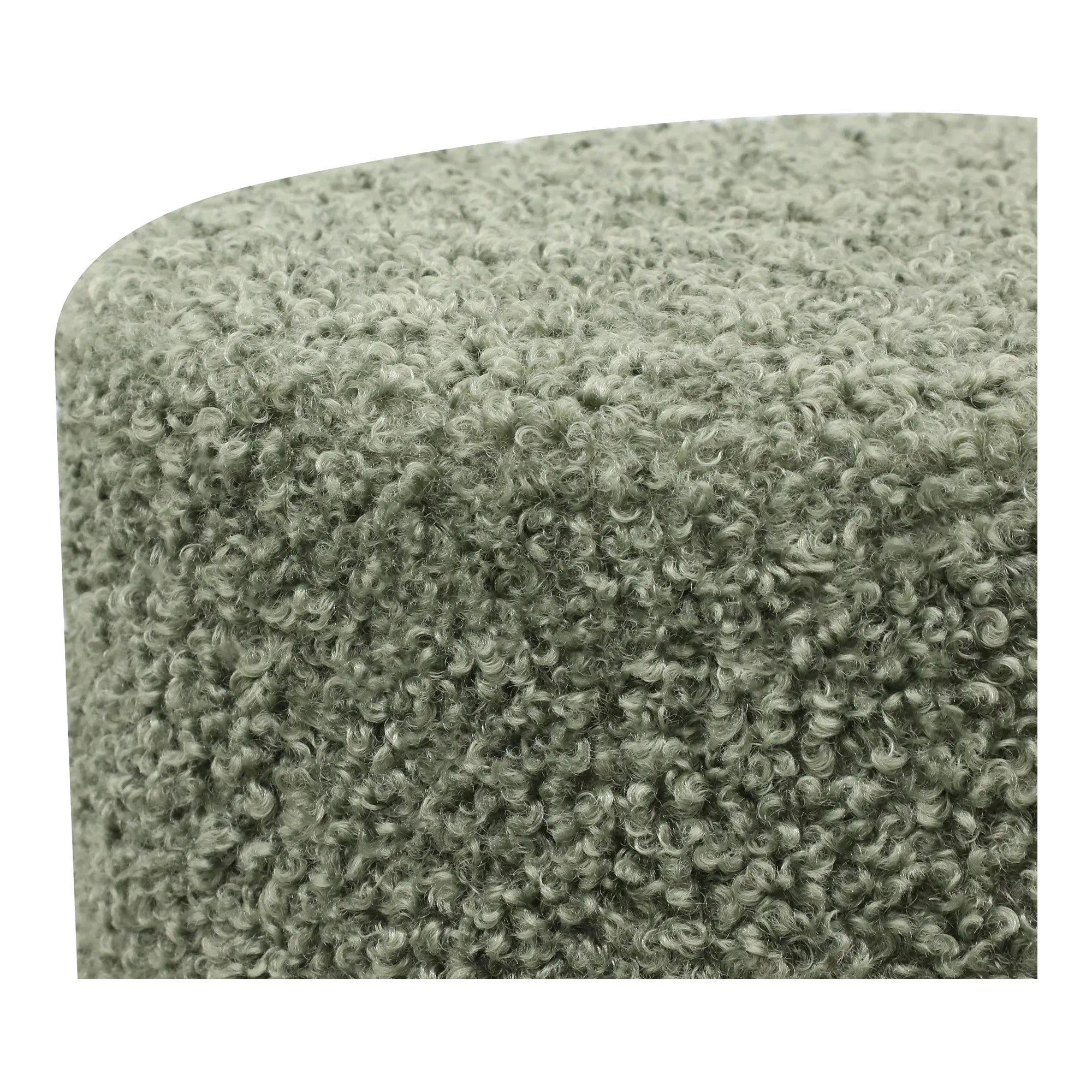 HOUSE NORDIC Πουφ Πουφ Ejby - Μπουκλέ Πράσινο ø34 x H36 cm HOUSE NORDIC