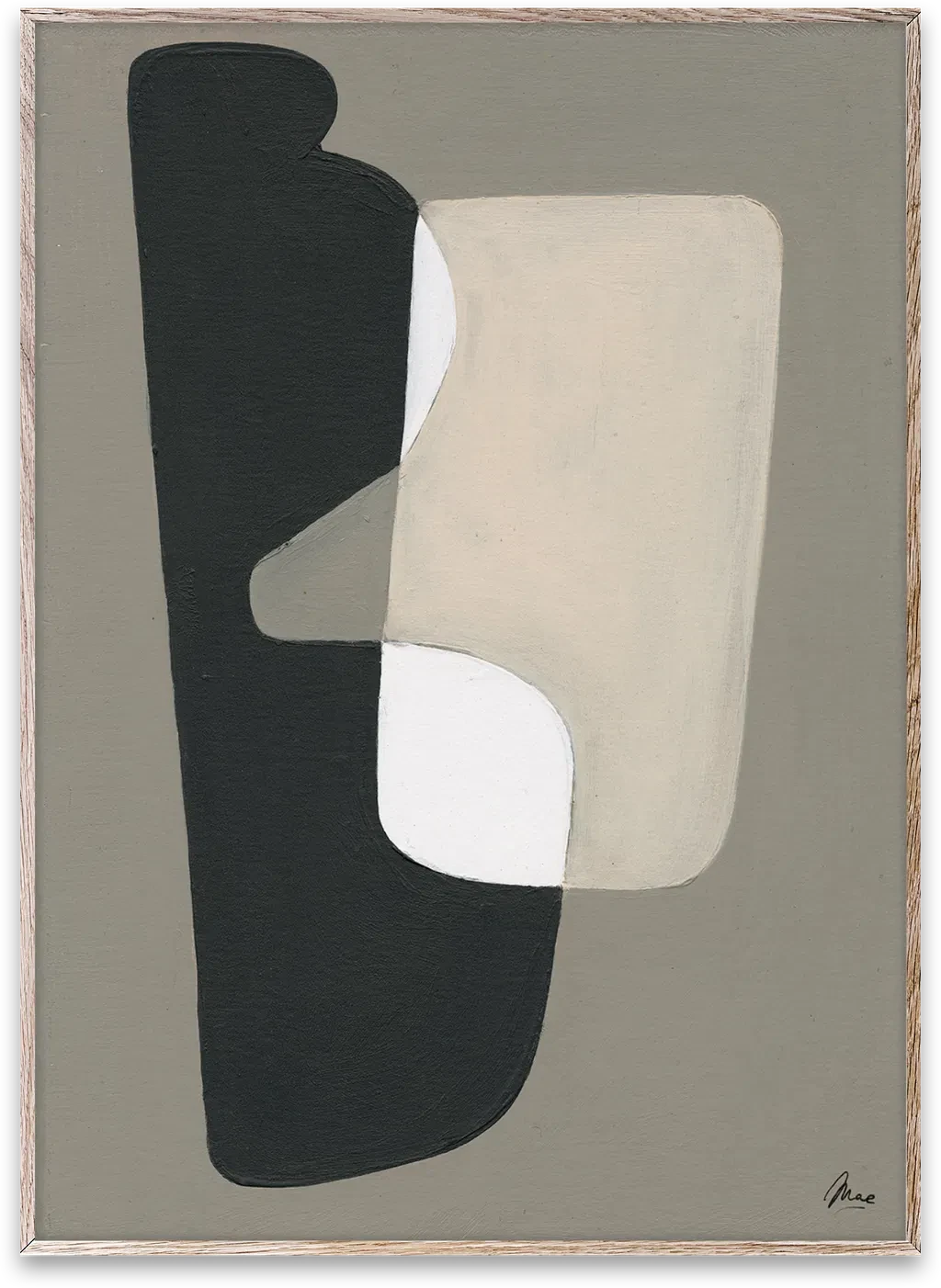 PAPER COLLECTIVE Poster Πόστερ Closeness - Μαύρο Γκρι 50 x 70 PAPER COLLECTIVE