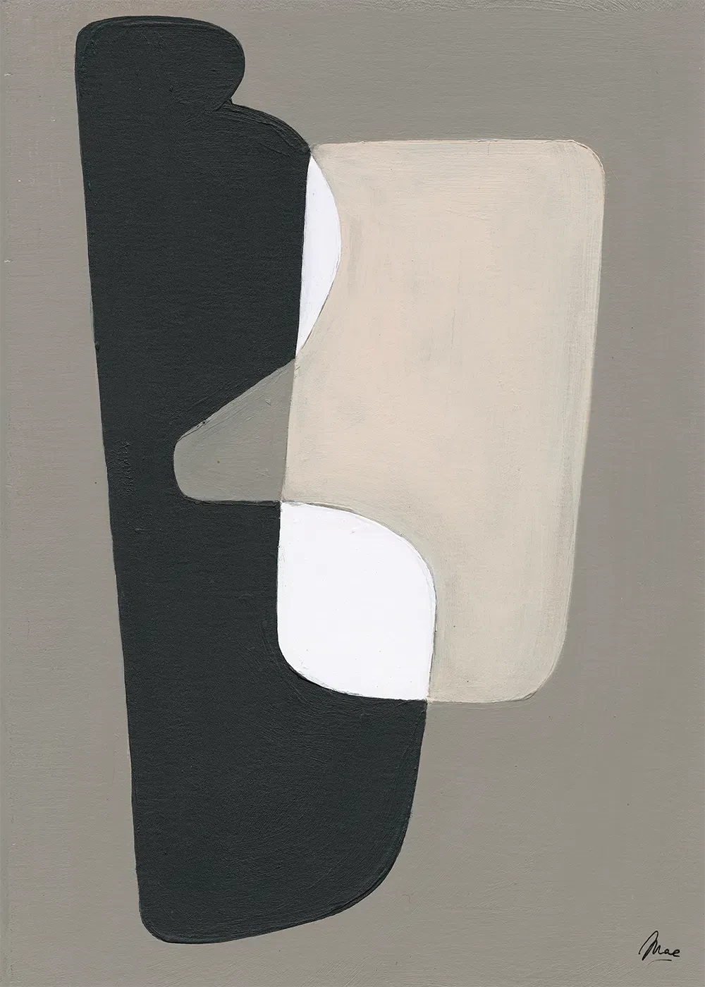 PAPER COLLECTIVE Poster Πόστερ Closeness - Μαύρο Γκρι 50 x 70 PAPER COLLECTIVE