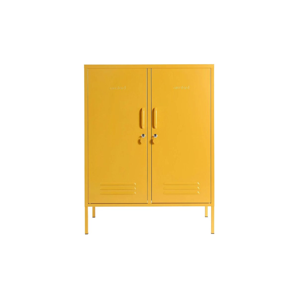 Mustard Ντουλάπι Μεταλλικό ντουλάπι Locker The Midi in Mustard Χάλυβα H111xW85xD40cm Mustard