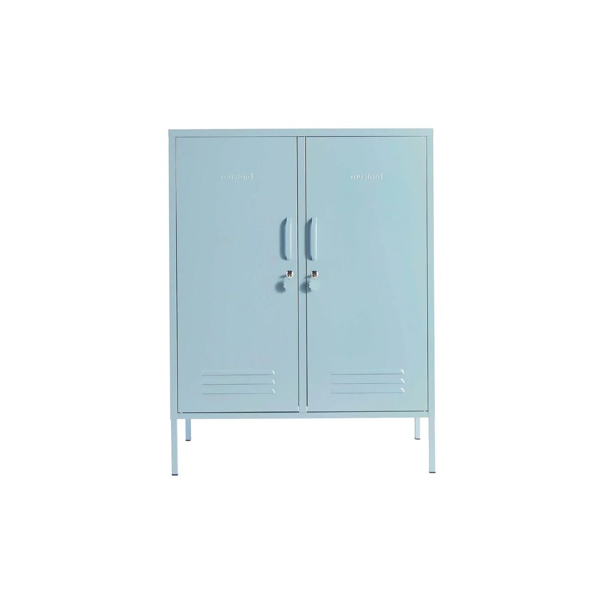 Mustard Ντουλάπι Μεταλλικό ντουλάπι Locker The Midi in Ocean Blue Χάλυβα H111xW85xD40cm Mustard