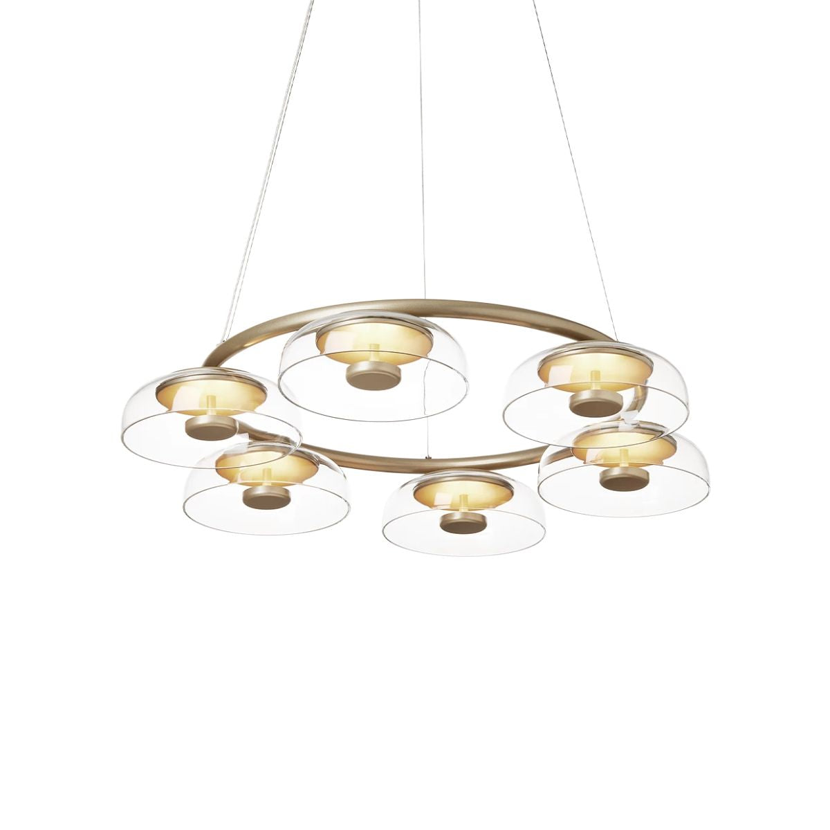 NUURA Φωτιστικό οροφής Φωτιστικό Οροφής BLOSSI 6, NORDIC χρυσό ø800mm x 110mm 220-240V NUURA