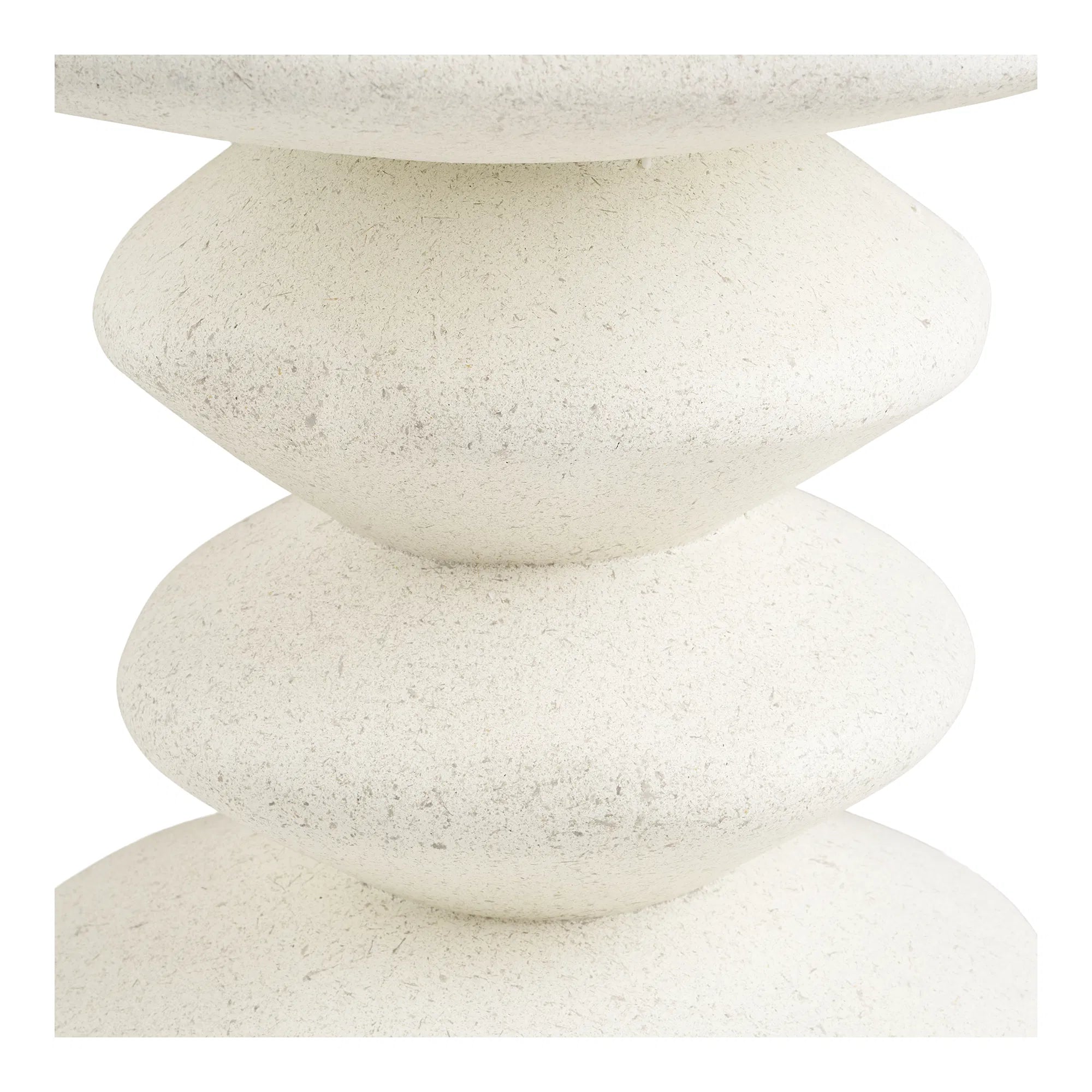 Βοηθητικό Τραπέζι Blackburn - Fiberclay Λευκό Ø36 x H45,5 cm HOUSE NORDIC 