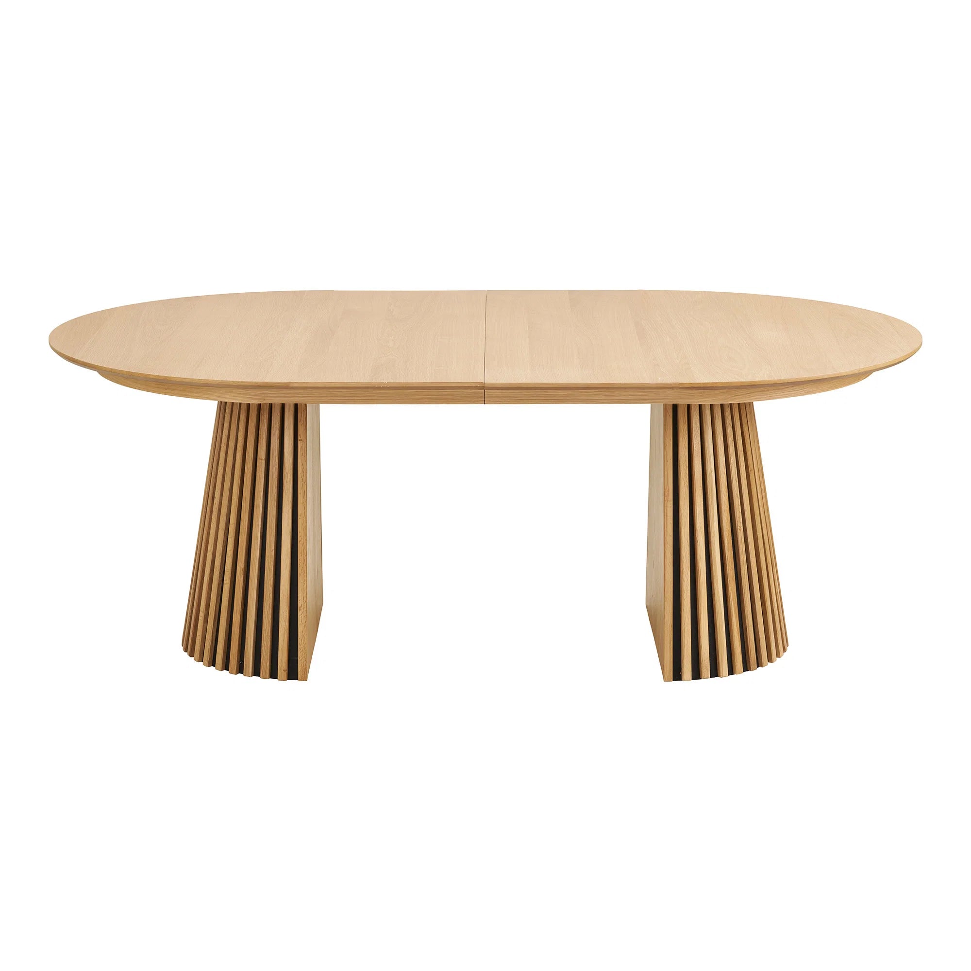 Osaka Dining Table Οβάλ 2 Επεκτάσεων Natural Oak Veneer MDF 120x200-250-300x75 cm NORDIC HOUSE