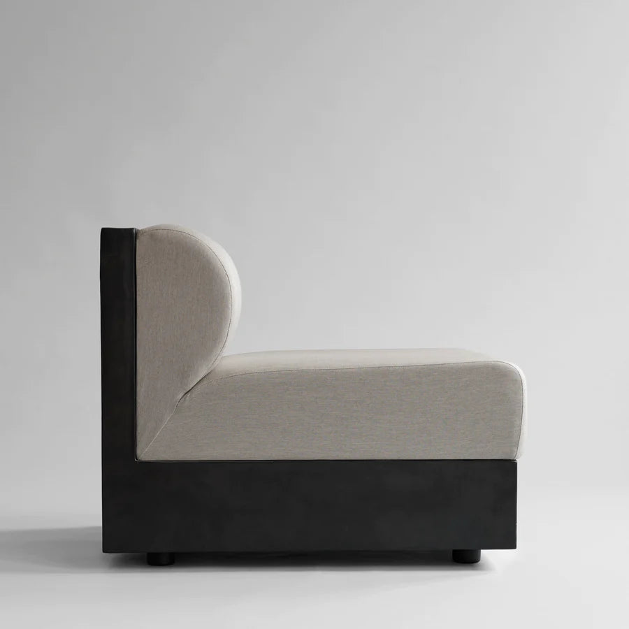 101 COPENHAGEN Πολυθρόνα Πολυθρόνα Tribu Lounge Chair Suproof/Σκυρόδεμα Σκούρο Καφέ L61xW88xH72 cm 101 COPENHAGEN