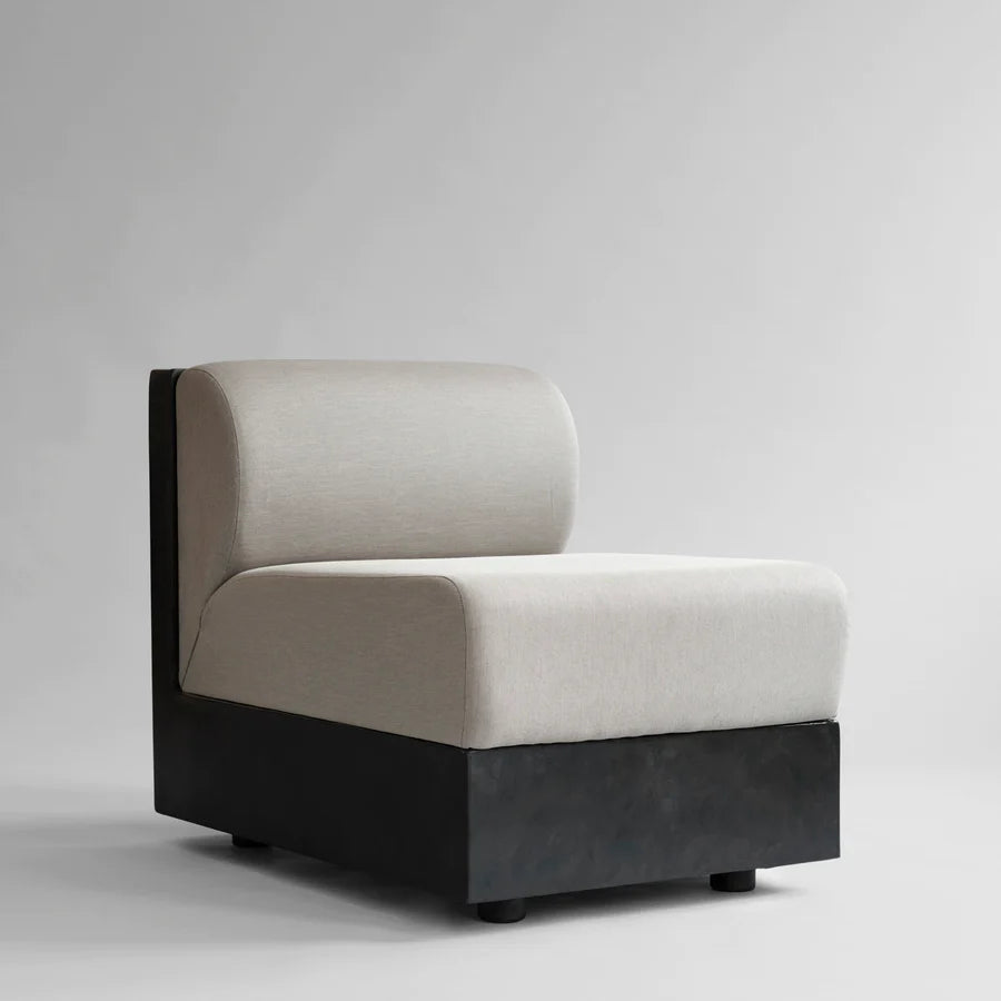 101 COPENHAGEN Πολυθρόνα Πολυθρόνα Tribu Lounge Chair Suproof/Σκυρόδεμα Σκούρο Καφέ L61xW88xH72 cm 101 COPENHAGEN